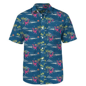 เสื้อเชิ้ตฮาวายผู้ชายสุดเท่ห์ สไตล์ลำลอง ขายดี คุณภาพพรีเมียม ใส่สบาย ซักง่าย ผ้าแฟลนเนล รับสกรีนโลโก้/สีตามสั่ง - Product Image 3