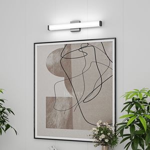 25-Inch Modern Bathroom Vanity <b>Light</b> 14W LED <b>Bath</b> <b>Lights</b> Cool White 6000K Black Vanity Mirror Modern Bathroom Vanity Lighting - Product Image 2