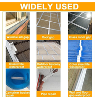 Ruban d'étanchéité pour réparation de fuites de toiture, solution imperméable pour surfaces en caoutchouc, ruban de réparation anti-fuite pour fissures extérieures