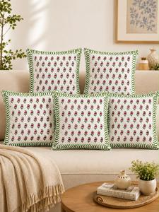 Housses de coussin en pur coton imprimées à la main, très demandées, avec motifs élégants pour la décoration intérieure, disponibles à un prix raisonnable - Product Image 2