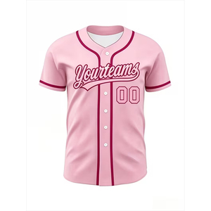 Camiseta de Béisbol Unisex Transpirable, Talla Grande, Tejido de Malla de Seda/Algodón, Logotipo Personalizado OEM Impreso, Impresión Digital, Antibacteriana - Product Image 5