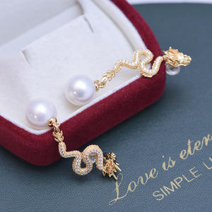 Boucles d'oreilles pendantes en perles d'eau douce de 10-11 mm, argent S925, forte brillance, légers défauts, diffusion en direct, mode transfrontalière, vente en gros - Product Image 2