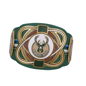 เข็มขัดแชมป์ทีมมิลวอกี บัคส์ แบบปรับแต่งได้ เข็มขัดบาสเกตบอลและมวยปล้ำคุณภาพสูง เข็มขัดแชมป์กีฬาสำหรับนักสะสมและแฟนๆ - Product Image 2