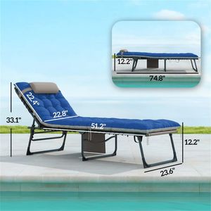 Sedia a Sdraio Pieghevole da Esterno per il Relax al Sole - Product Image 6
