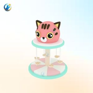 Carrusel de Estilo Geométrico Moderno Inspirado en la Arquitectura, Equilibrio Simétrico, Núcleo de Acero Reforzado, Equipo de Juegos para Parques Infantiles - Product Image 3
