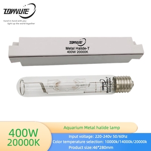 Lámpara de Haluro Metálico para <span class=keywords><strong>Acuario</strong></span> de Alta Eficiencia Lumínica, Tubo Recto T46 250W/400W 20000K, Lámpara para Cultivo de Corales Marinos - Product Image 4