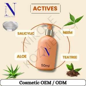 Gel de Ducha Antiacné con Ácido Salicílico y Árbol de Té, Limpiador Corporal de Limpieza Profunda para Piel Propensa al Acné, Marca Privada OEM - Product Image 2