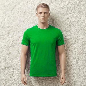Wholesale Customizable Men's Unisex Eco-Friendly Loose Fit Solid Color T-Shirts 100% Cotton/Blend Front <b>Logo</b> Position 200g - Product Image 2