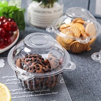 Boîtes à cupcakes individuelles rondes personnalisées, boîtes à cupcakes en plastique, contenants à gâteaux en plastique transparent jetables