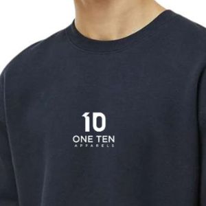 เสื้อสเวตเชิ้ตคอกลมผู้ชาย ผ้าฝ้ายฟลีซพรีเมียม สไตล์ลำลอง สตรีทแวร์ รับผลิตตามสั่ง ขายส่ง - Product Image 3