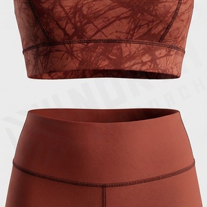Conjunto de Yoga de Tallas Grandes para Mujer, con Encaje, Frente Sólido Personalizable, Dos Piezas, Transpirable, Ecológico, Impermeable, Ajuste Premium - Product Image 5