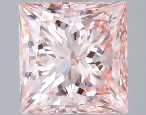 Diamant de laboratoire rose vif fantaisie, forme princesse, 2,00 carats, certifié IGI, pour la fabrication de bijoux, vente en gros à prix abordable - Product Image 2