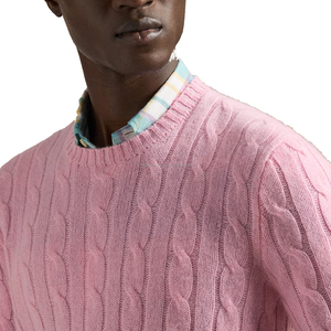 Men's <b>Sweaters</b> Wool/Acrylic Coarse Wool 400g Breathable <b>Cable</b> <b>Knit</b> Jacquard Soft Fall Winter Casual Pullover Patch Designs - Product Image 6