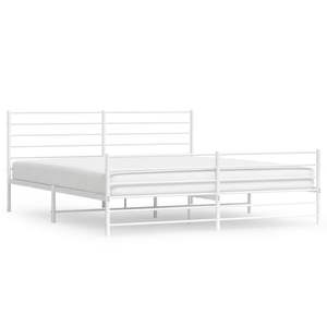 Base de Cama Doble de Acero con Recubrimiento en Polvo Blanco, Categoría de Productos de Camas Metálicas - Product Image 2