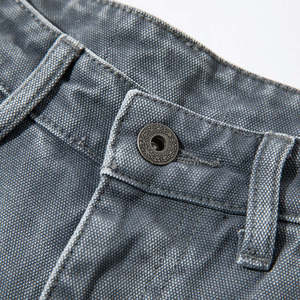 Shorts cargo en jean déchiré à taille haute pour homme avec détails usés et poches – Idéal pour l'été et les tenues décontractées - Product Image 2
