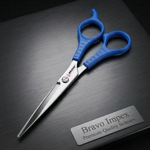 Professional <b>Barber</b> Hair Cutting Scissors Convex Blade Stainless Steel Salon Shears For Expert Stylists Kit <b>Set</b> 6-Inch Durable - Product Image 1