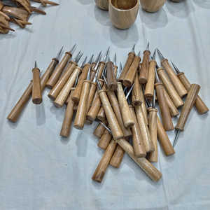 Aguja de Coser de Cuero de Alta Calidad con Mango de Madera, Diseño Nuevo, Herramienta de Costura Recta para Cuero, Accesorio de Costura - Product Image 1