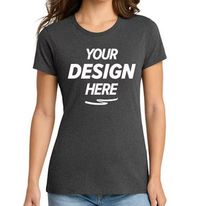 Camiseta de Jersey Premium 100% Algodón para Mujer, Cuello Redondo, Manga Corta, con Estampado de Letras, Tejido Suave, Ecológica - Product Image 4