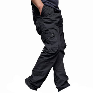 Pantalon cargo au design élégant pour hommes, coupe confortable avec plusieurs poches, idéal pour la randonnée, les voyages et l'usage quotidien - Product Image 3