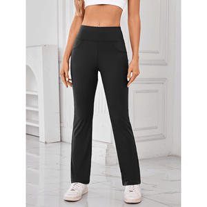 Pantalones de Cintura Alta para Mujer con Bolsillos Prácticos, Pantalones Cómodos - Product Image 4