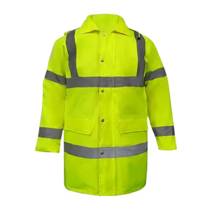 Custom High Visibility Workwear <b>Jacket</b> for <b>Men</b> <b>Reflective</b> Safety Hi-Vis <b>Jacket</b> with Logo Customization - Product Image 1