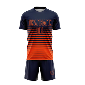 Uniforme de Fútbol Personalizado con Camiseta y Pantalones Cortos, Ropa Deportiva de Secado Rápido para Equipos Masculinos, Femeninos y Juveniles - Product Image 1