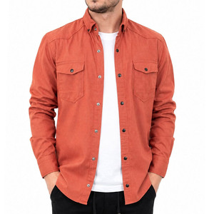 Factory Direct Sale High Quality Eco-Friendly Cotton Customizable Refined Casual <b>Men</b> <b>Jeans</b> <b>Shirts</b> Spring Quick Dry Breathable - Product Image 1