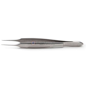 Pinzas de Sutura Tubingen 9.5 CM con Puntas Delicadas de 0.5 MM, Instrumentos Médicos Quirúrgicos para Microcirugía Oftálmica - Product Image 1