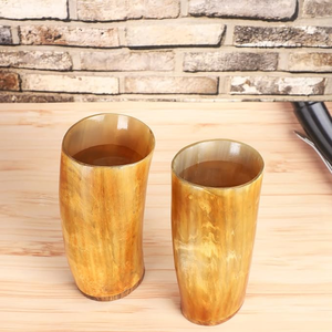 Nuevo Vaso de Chupito Vikingo de Cuerno de Búfalo Pulido, Impermeable, Hecho a Mano, de la Mejor Calidad, Tallado, para Negocios, Navidad y Año Nuevo - Product Image 6