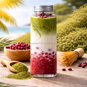 Botella PET VD300-33 Personalizable de 300 ml con Tapa de Aluminio, Solución de Empaque Transparente de Forma Cuadrada para Jugo y Té - Product Image 1