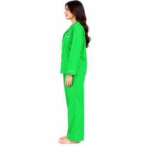 Pijamas Personalizadas para Mujer, Conjunto de Ropa de Dormir con Botones, Ropa de Casa Suave y Cómoda, Fabricante Mayorista - Product Image 3