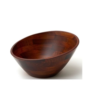 Bol en bois moderne fait à la main, finition naturelle lisse, plat polyvalent pour salades, fruits, collations, desserts, décoration de table de cuisine - Product Image 5