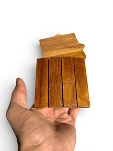 Posavasos de madera cuadrado y mantel individual decorativo de madera natural ecológico, posavasos de corcho personalizado para artículos calientes - Product Image 4