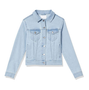 Dernières tendances - Veste en jean longue extensible personnalisée pour femmes - Veste en jean en coton pour l'hiver - Fabricant OEM - Veste en jean grande taille - Product Image 5