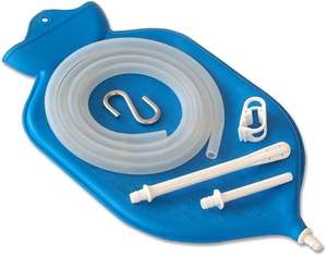 HealthAndYoga NaturoFloPlus Kit de poche pour lavement 4L Bleu, Conception à ouverture supérieure type fontaine, Nettoyage profond du côlon, Facile à nettoyer, Anti-fuite, Usage domestique - Product Image 2