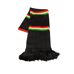 Écharpe de sport unisexe personnalisée en acrylique jacquard de haute qualité, légère, avec broderie/appliqué, à volants, carrée, pour les fans de football en extérieur - Product Image 5