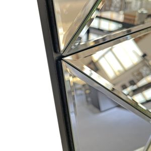 Specchio da Parete 3D con Bordo Smussato, Grande Specchio Quadrato per Arredamento Interno, Adatto per Soggiorno e Vari Spazi - Product Image 6