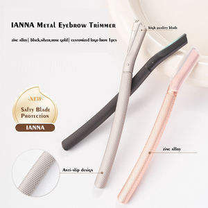 Free Private Label Metal Eyebrow Trimmer Razor Makeup Tool Replaceable Stainless Steel Blade <strong>Face</strong> Eyebrow <strong>Shaver</strong> for <strong>Woman</strong> - Product Image 3