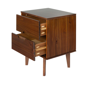 Mesita de noche de madera maciza, mesa auxiliar moderna minimalista para dormitorio, mueble de gabinete lateral para uso doméstico - Product Image 4