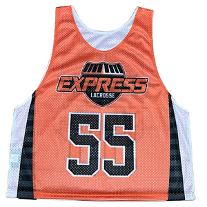 Maßgeschneiderte Bedruckte Hochwertige Anpassbare Reversible Lacrosse-Trikots Einfarbige Sportbekleidung - Product Image 1