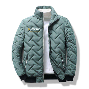 OEM ODM Custom <b>Winter</b> Classic Stand Collar Waterproof Windbreaker Thick <b>Quilted</b> Jacket Camouflage Long Casual Zipper for Men - Product Image 5