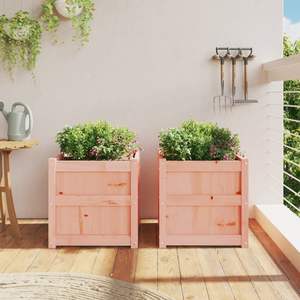 Ensemble de 2 jardinières en bois de Douglas Fir massif, pot à fleurs et jardinière durables - Product Image 3