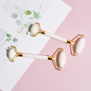 Herramientas <span class=keywords><strong>de</strong></span> Cuidado Facial 2026: <span class=keywords><strong>Rodillo</strong></span> Facial <span class=keywords><strong>de</strong></span> Jade Blanco con Marco Dorado, <span class=keywords><strong>Rodillo</strong></span> Facial Volcánico Vibrante para 6 <span class=keywords><strong>Beneficios</strong></span> para la Piel - Product Image 3