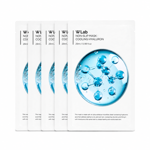 W.Lab Non-Slip Close-Fitting <b>Single</b>-Use <b>Sheet</b> Facemask Cooling Hydration Care Moisture (5 Pcs/Pack) All Skin Types Female - Product Image 2
