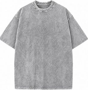 เสื้อยืดคอกลมแขนสั้นทรงโอเวอร์ไซส์สำหรับผู้ชาย ผ้าฝ้าย 100% ผ้าเจอร์ซีย์เนื้อนุ่ม สีพื้น สไตล์ลำลอง ป้องกันรอยยับ ป้องกันรังสียูวี เสื้อผ้าแนวสตรีท - Product Image 1