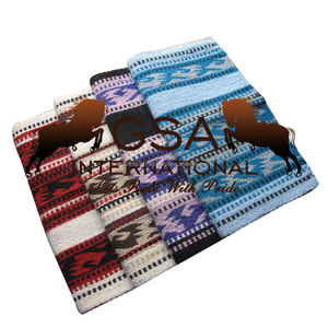 Manta de Silla de Montar de Lana 34x36, Tejida a Mano, 100% Lana de Nueva Zelanda, Forro de Lana, Estilo Ecuestre Occidental para Competición y Entrenamiento - Product Image 5