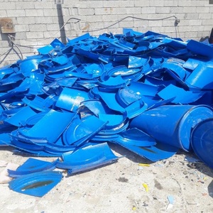 Plástico Reciclado HDPE Puro y Limpio, Recortes de Plástico Azul en Forma de Tambor/ Recortes de Botellas de Leche HDPE en Venta al Precio Mayorista Más Bajo - Product Image 5