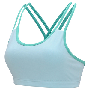 Soutien-gorge de sport pour femme à maintien élevé, léger, respirant, séchage rapide, dos nageur, bretelles larges réglables, fermeture avant - Product Image 3