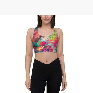 Womens High Support Seamless <b>Sports</b> <b>Bra</b> Breathable Quick Dry Front Logo <b>Racerback</b> for Yoga & Running - Product Image 3