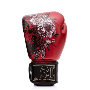 Gant de boxe en cuir blanc sur mesure de haute qualité avec logo de marque client - Product Image 5